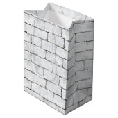 Sac Cadeau Moyen White Bricks (Dos Angle)