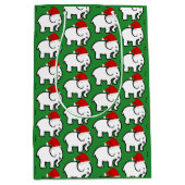 Sac Cadeau Moyen White Elephant Santa Hat (Devant)