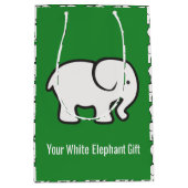 Sac Cadeau Moyen White Elephants Design Gift Bag (Devant)