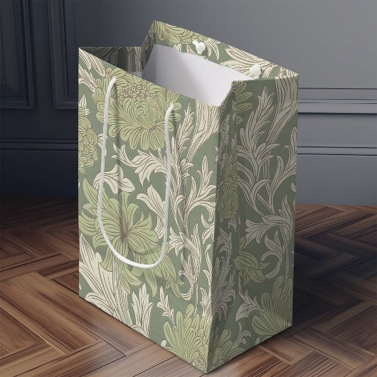 Sac Cadeau Moyen William Morris Chrysanthemum Motif Moyen Cadeau B