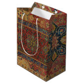 Sac Cadeau Moyen William Morris Classique Tapis Art Design d'impres (Dos Angle)