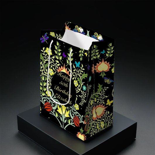 Sac Cadeau Moyen William Morris fête d'anniversaire