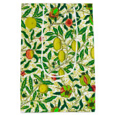 Sac Cadeau Moyen William Morris Fruit exotique, Citron jaune (Dos)