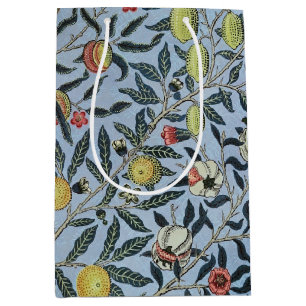 Sac Cadeau Moyen William Morris Motif Fruit Rouge Grenade Vintage