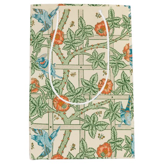 Sac Cadeau Moyen William Morris Trellis Victorian Wallpaper (Devant)
