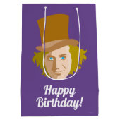 Sac Cadeau Moyen Willy Wonka Stenciled Face Graphic (Dos)