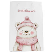 Sac Cadeau Moyen Winter Wonderland White Bear (Devant)
