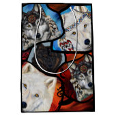 SAC CADEAU MOYEN WOLF ART (Devant)