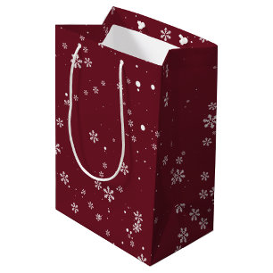 Sac Cadeau Moyen Wonderland neige automne élégant
