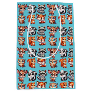 Sac Cadeau Moyen Woodland Créatures Baby shower du garçon