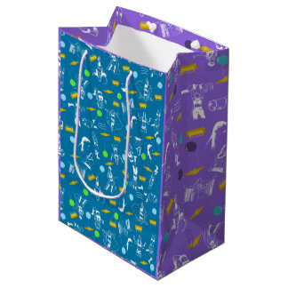 Sac Cadeau Moyen Wrestling Themed Birthday Gift Wrap Party