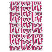 Sac Cadeau Moyen XOXO LOVE Saint Valentin Photo (Dos)