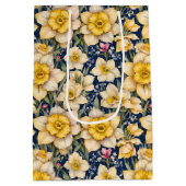 Sac Cadeau Moyen Yellow Spring Daffodils (Dos)