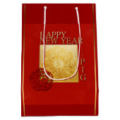 Sac Cadeau Moyen Yin Yang Chinois Cochon Nouvel An 2019 Moyen Cadea (Dos)