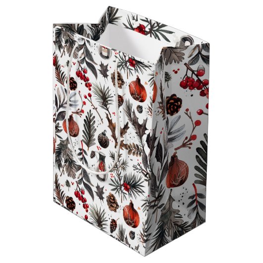 Sac Cadeau Moyen Yule, Pagan, Nordic, Solstice, Hiver, Noël (Dos Angle)