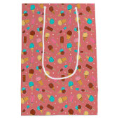 Sac Cadeau Moyen Yummy Ice Cream Photo | Rose foncé (Dos)