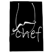 Sac Cadeau Moyen Zee Chef Français Black MGB (Devant)
