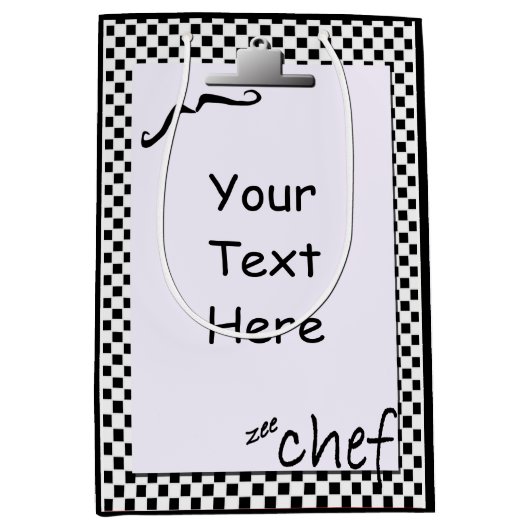 Sac Cadeau Moyen Zee Chef français MGB (Devant)