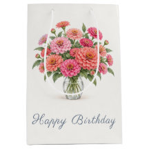 Zinnias Corail Rose Anniversaire
