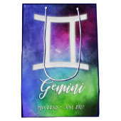 Sac Cadeau Moyen Zodiac : Dates de Gemini (Dos)