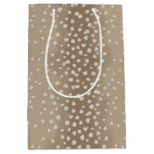 Sac Cadeau Moyen Zones Brown molles (Devant)