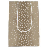 Sac Cadeau Moyen Zones Brown molles (Dos)