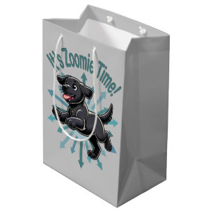 Sac Cadeau Moyen Zoomie Time Black Lab