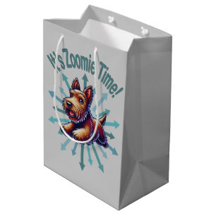 Sac Cadeau Moyen Zoomie Time Brown Scotty
