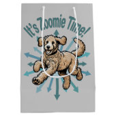 Sac Cadeau Moyen Zoomie Time Golden Doodle (Dos)