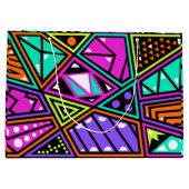 sac cadeau néon abstrait (Dos)