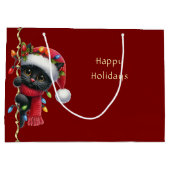 Sac cadeau Noël Black Cat Holiday (Dos)