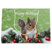 Sac cadeau Noël écureuil (Devant)