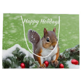 Sac cadeau Noël écureuil (Dos)