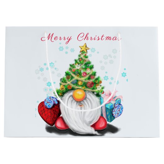 Sac cadeau Noël Gnome (Devant)