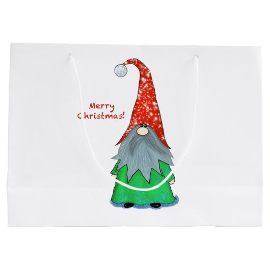 Sac cadeau Noël Gnome (Dos)
