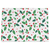 Sac cadeau Noël Holiday Holly (Devant)