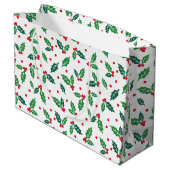 Sac cadeau Noël Holiday Holly (Dos Angle)