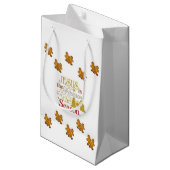 Sac cadeau Noël Homme en pain d'épices (Devant Angle)