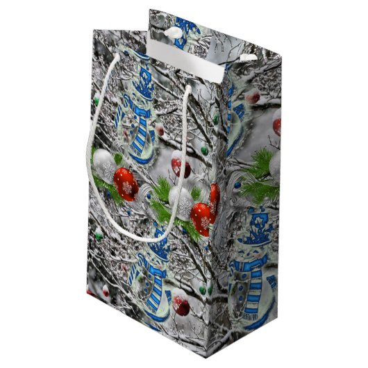 Sac cadeau Noël Snowman (Dos Angle)