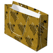 Sac cadeau noir doré (Devant Angle)