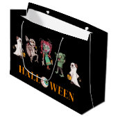 Sac cadeau noir Halloween moderne (Devant Angle)