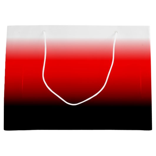 Sac cadeau noir, rouge et blanc (Devant)
