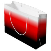 Sac cadeau noir, rouge et blanc (Dos Angle)