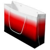 Sac cadeau noir, rouge et blanc (Devant Angle)