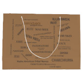 Sac Cadeau / Noms de tribus des Premières Nations  (Dos)
