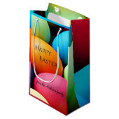 Sac cadeau OEufs de Pâques colorés (Devant Angle)