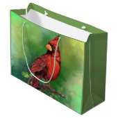 Sac Cadeau Oiseau Cardinal (Devant Angle)