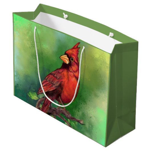 Sac Cadeau Oiseau Cardinal (Dos Angle)