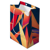 Sac cadeau Oiseau de paradis tropical M (Devant Angle)