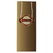 Sac cadeau Or & Vin Bourgogne (Devant)